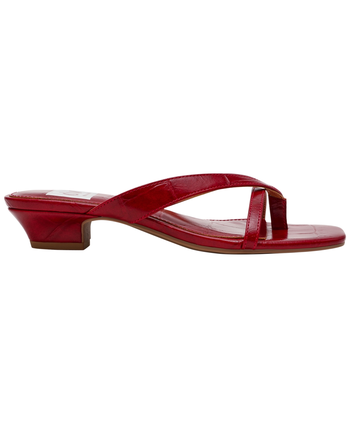 Dv Dolce Vita Women's Bex Strappy Kitten Heel Dress Sandals In Red