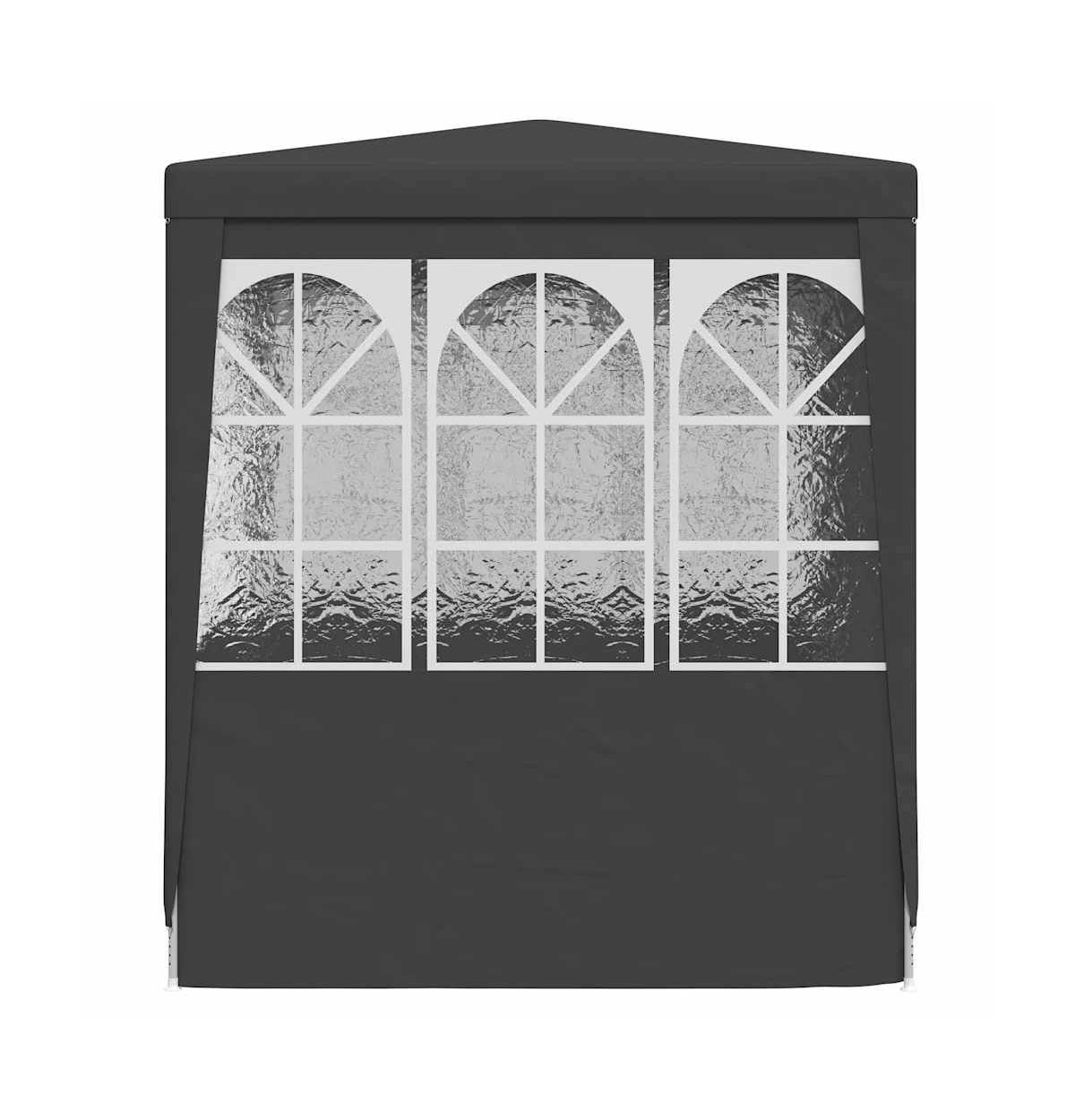 Professional Party Tent with Side Walls 6.6'x6.6' Anthracite 0.3 oz/ft²