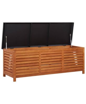 Storage Box Natural Eucalyptus Solid Eucalyptus Wood