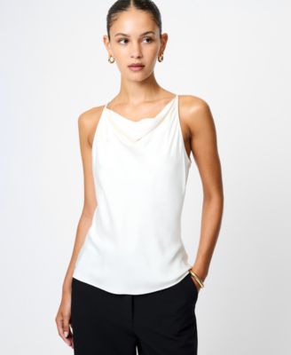 French Connection - Women's Ennis Satin Cowl Neck Top