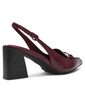 Women's Royce Block Heel Tailored Slingback Pumps