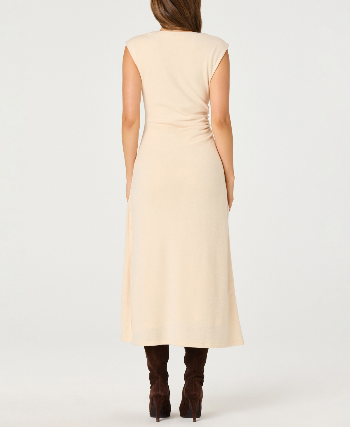 Astr the Label Women's Draped Sleeveless A-Line Dress