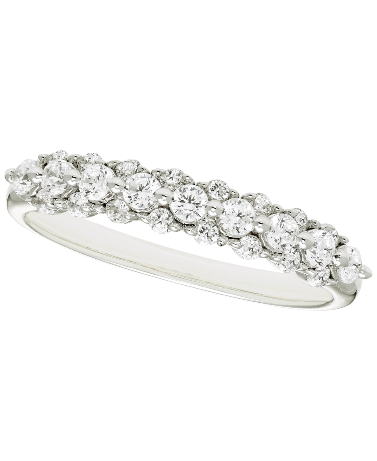 Macy's White Diamond Band Ring (1/2 ct. t.w.) in 14K White Gold