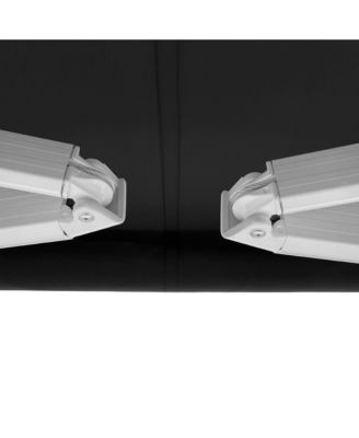 8' x 6.6' Patio Retractable Awning, Manual Sun Shade,