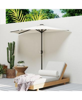 Half Patio Umbrella, UPF 30+ Balcony Umbrella,