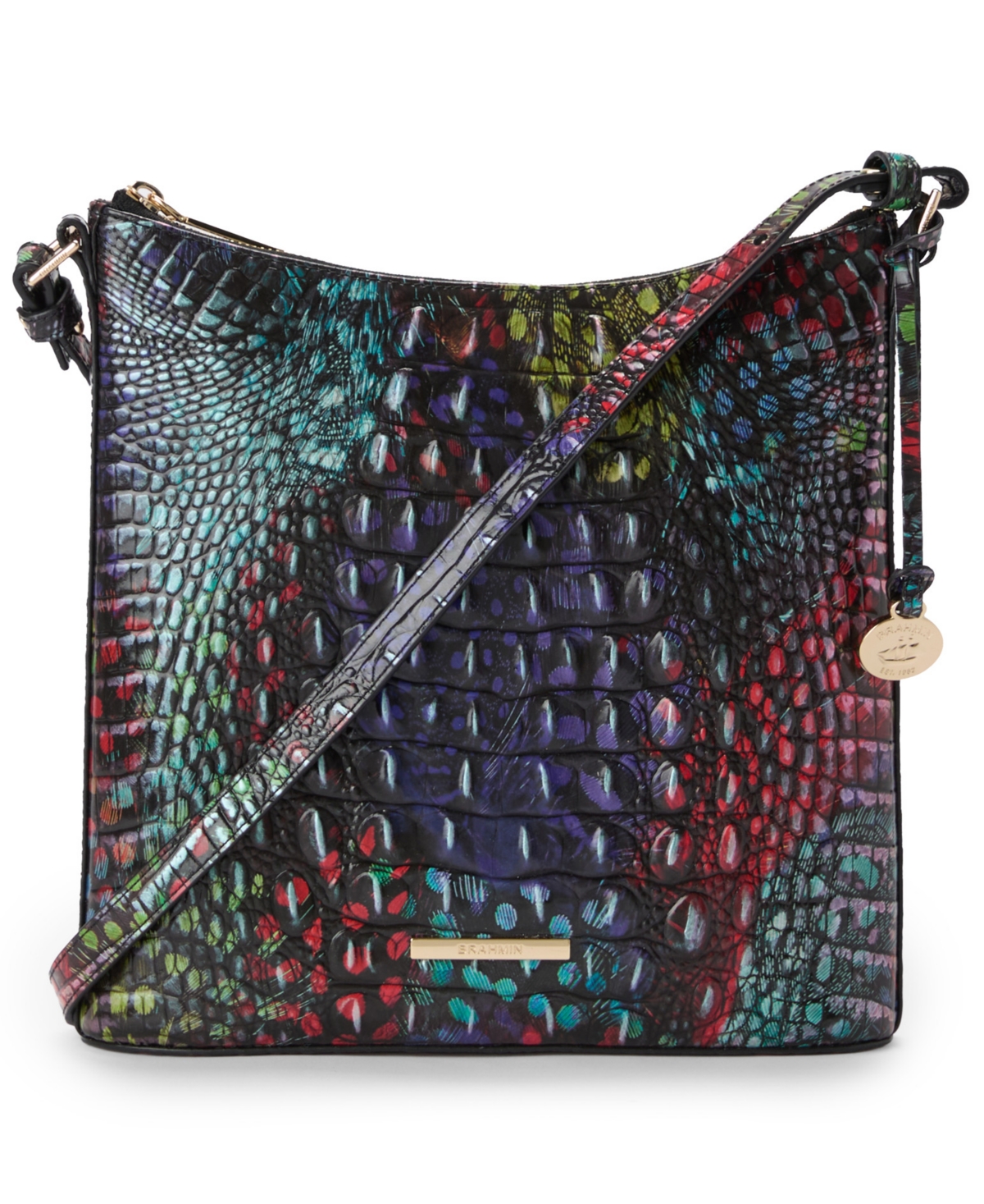 Brahmin Katie Melbourne Embossed Leather Crossbody Bag