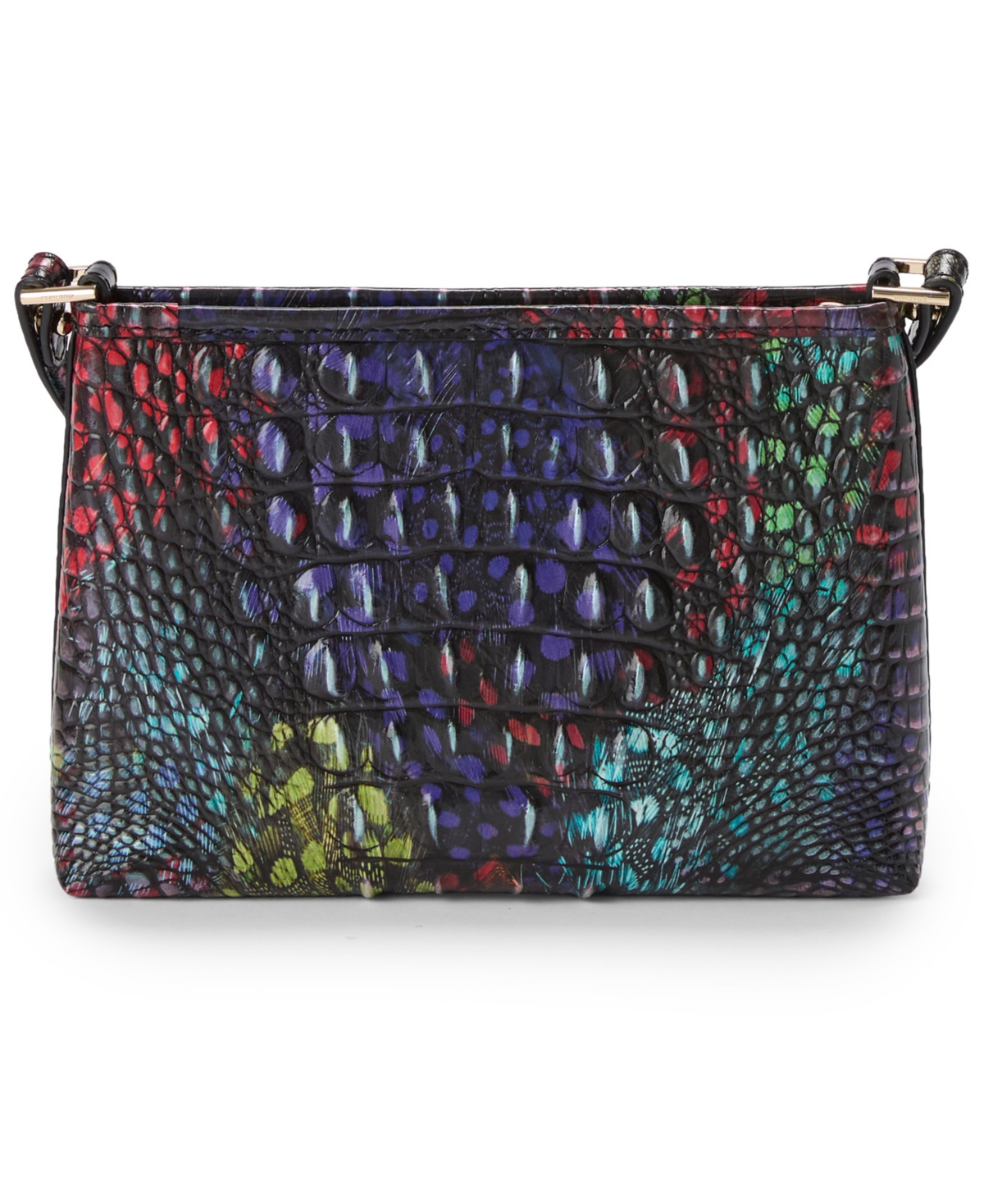Brahmin Lorelei Croc Embossed Leather Shoulder Bag In Multi