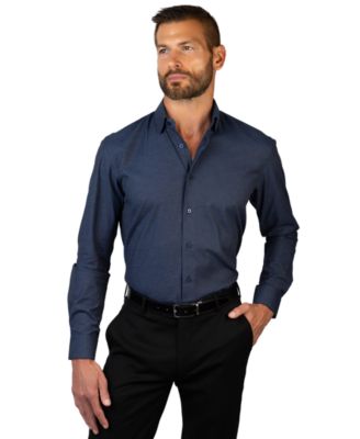 Vince Camuto - Men's Diamond Print Slim-Fit Dress Shirt