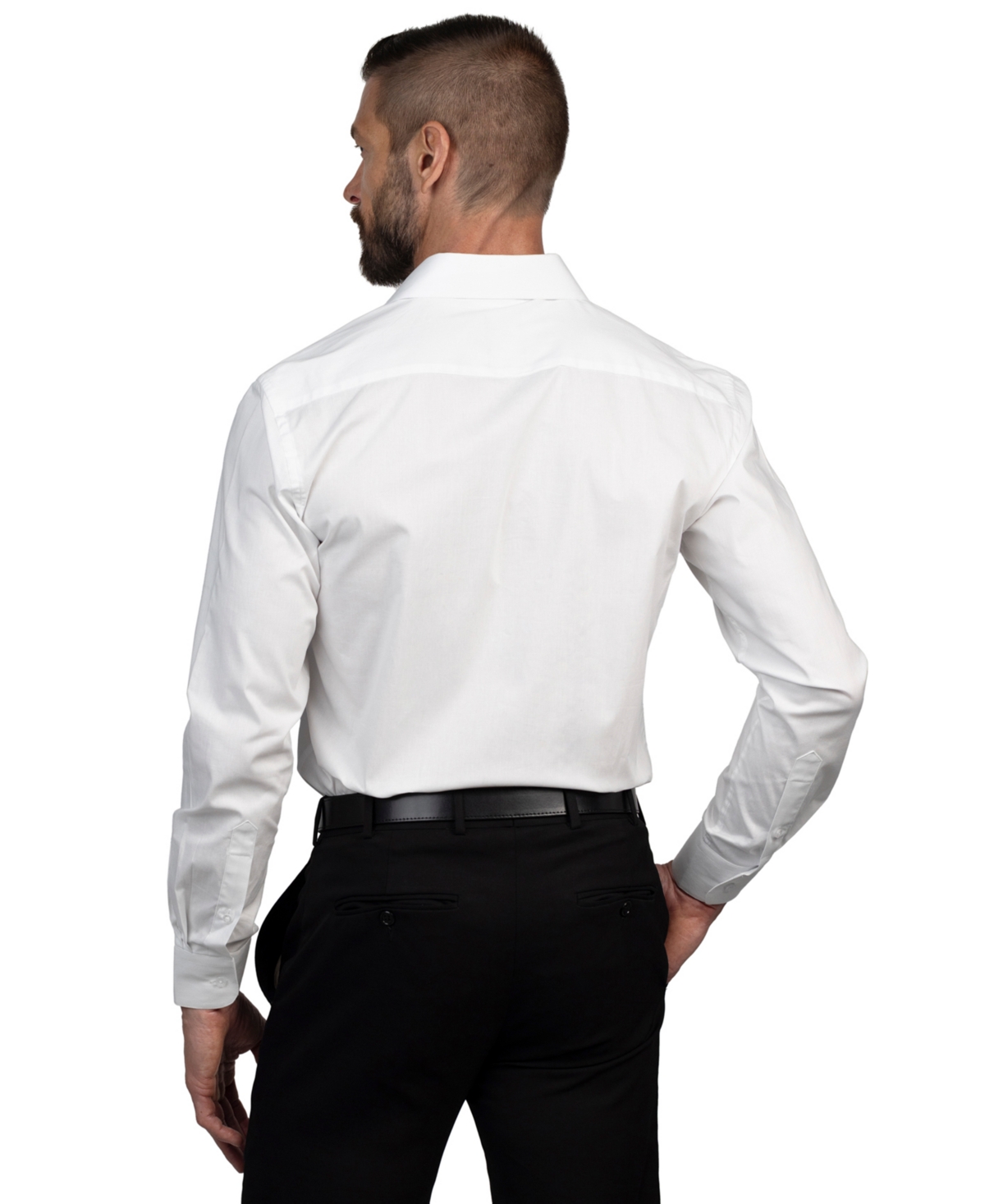 Vince Camuto Men's Solid Slim-fit Dress Shirt In White