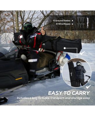 8 People Ice Fishing Shelter Pop-up Ice Fishing Tent,