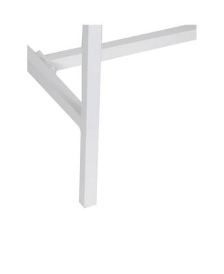 Yuki Solid Wood Counter Table, White