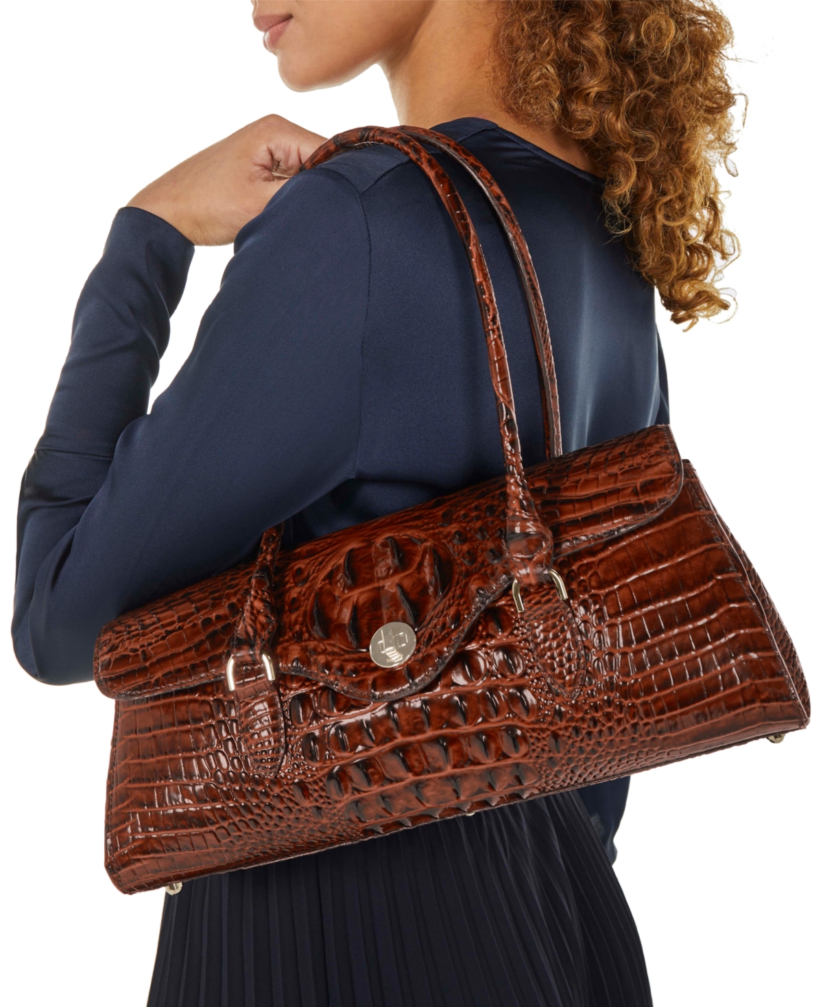 Brahmin Dayan Cassatt Medium Satchel Bag