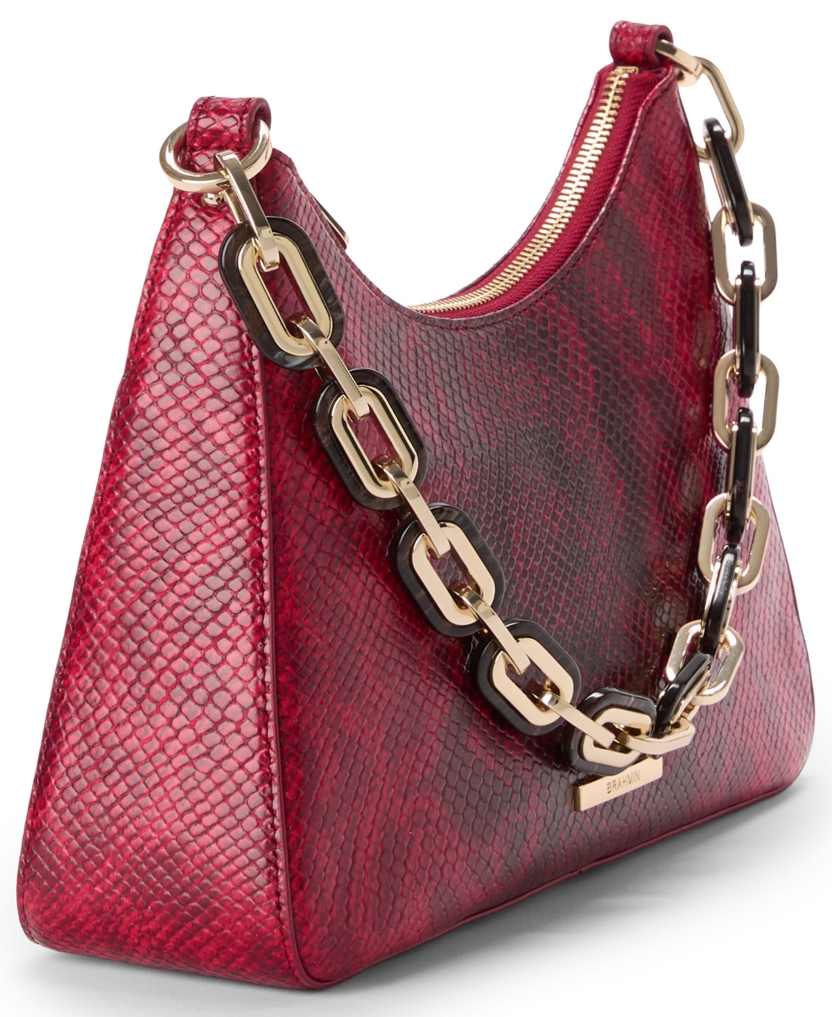 Brahmin Mod Esme Cassatt Mini Shoulder Bag In Red