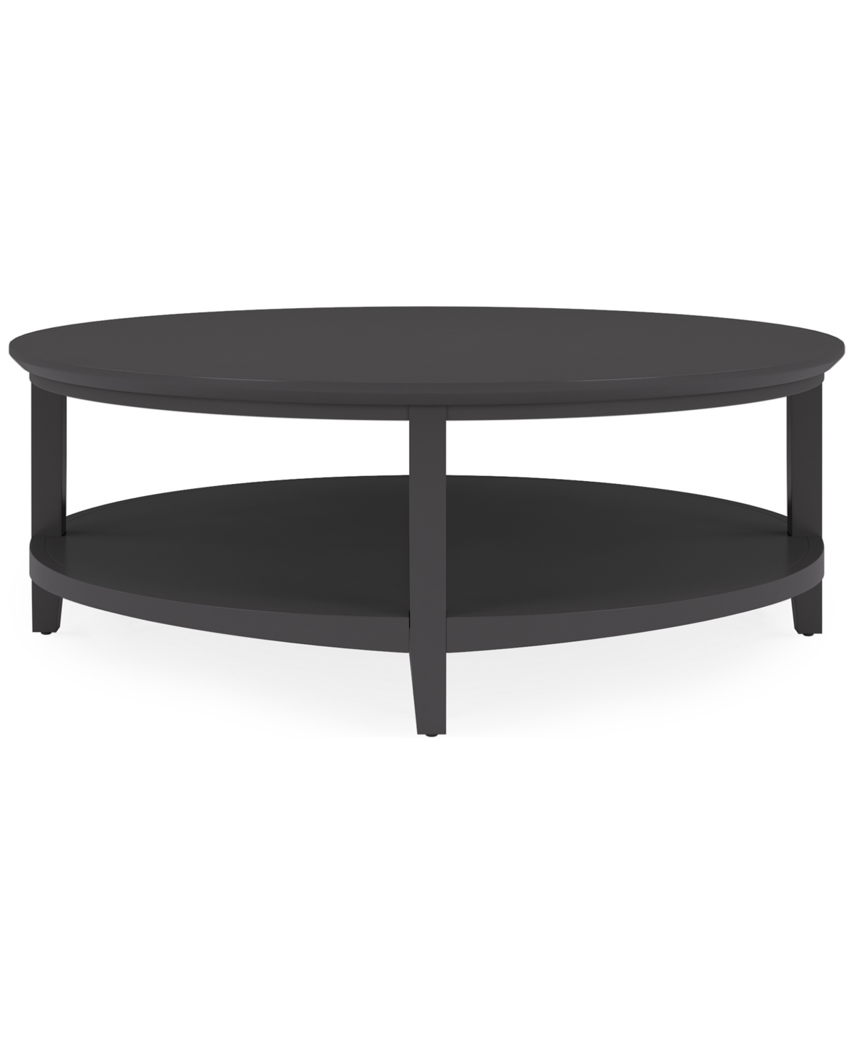 Furniture 47" Solid Wood Hedworth Round Coffee Table