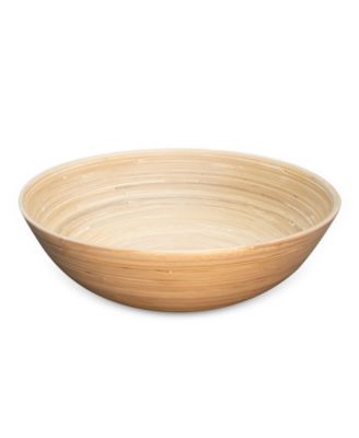 Lexa Collection 14 inch Bamboo Salad Bowl 
