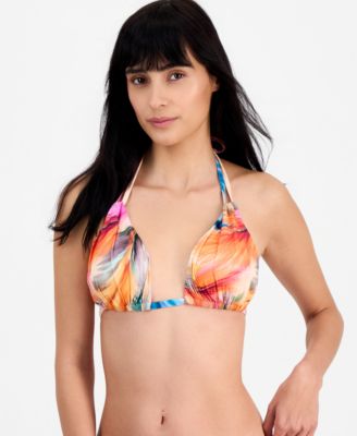 Women's Tie-Back V-Neck Swim Bikini Top
