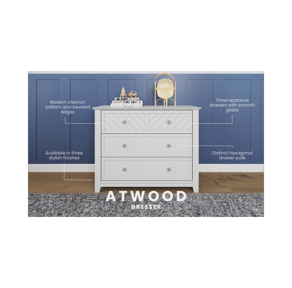 Child Craft Atwood 3-Drawer Dresser