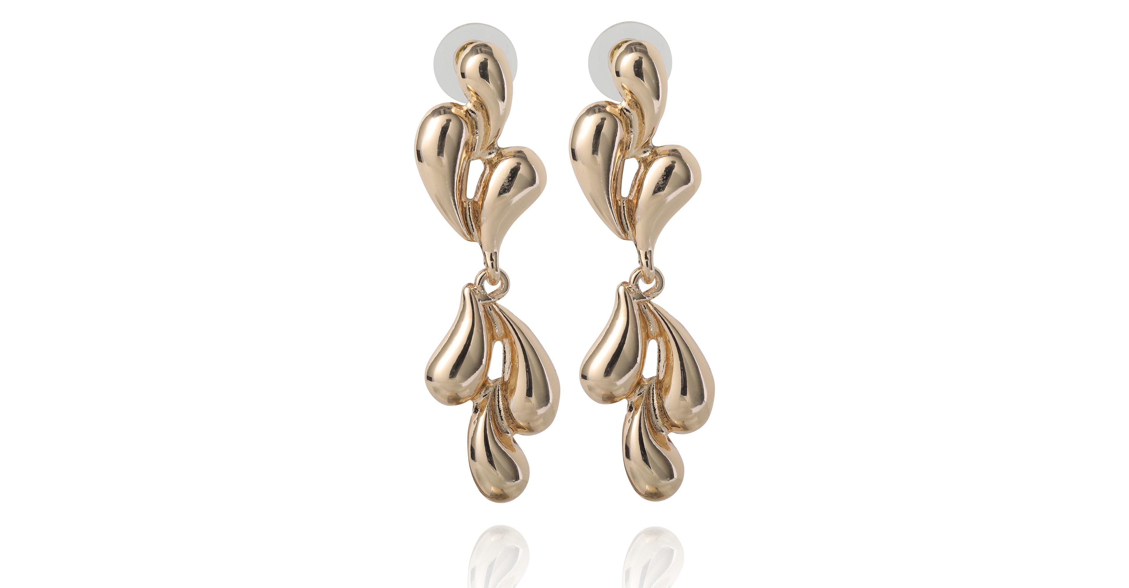 Bcbg Generation Sculptural Heart Drop Earrings