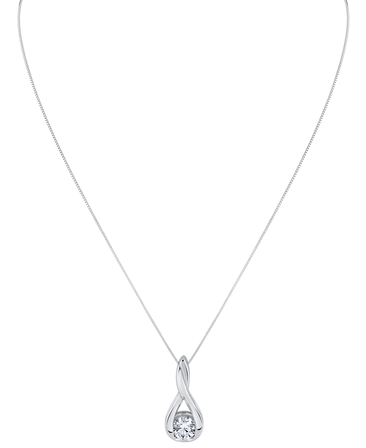 Sirena Lab Grown Diamond Pendant Necklace (1-1/2 Ct. T.w.) In 14k White Gold (also In 14k Yellow Gold) In Metallic