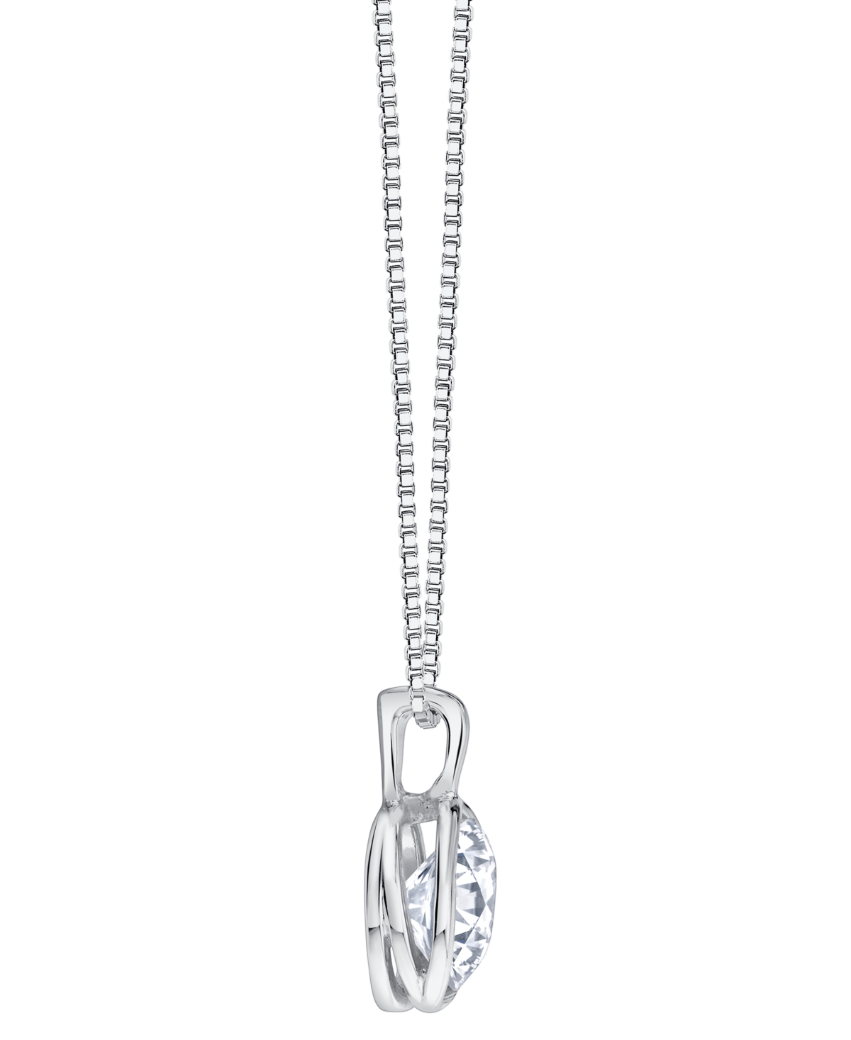 Sirena Lab Grown Diamond Energy Pendant Necklace (1 Ct. T.w.) In 14k Yellow Gold (also In 14 White Gold) In Silver