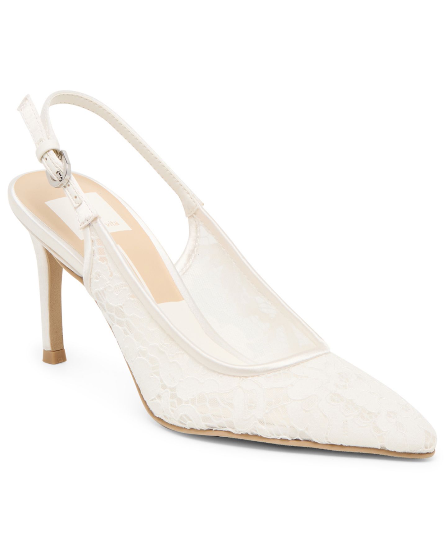 Женские туфли Dolce Vita Yami Lace Pumps, цвет: Насыщенный белый — фото 1