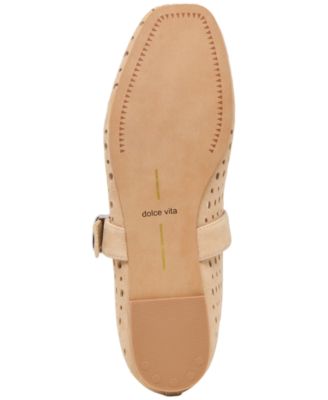 Women's Mikel Perforated Buckle Mary Jane Flats
