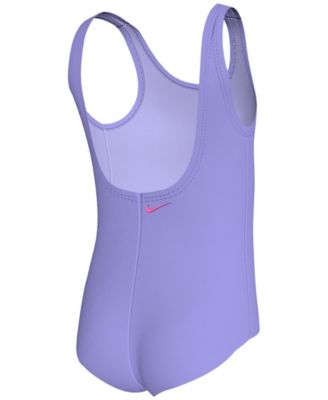 Girls' 4-6X Doodle Floral U-Back Swimsuit