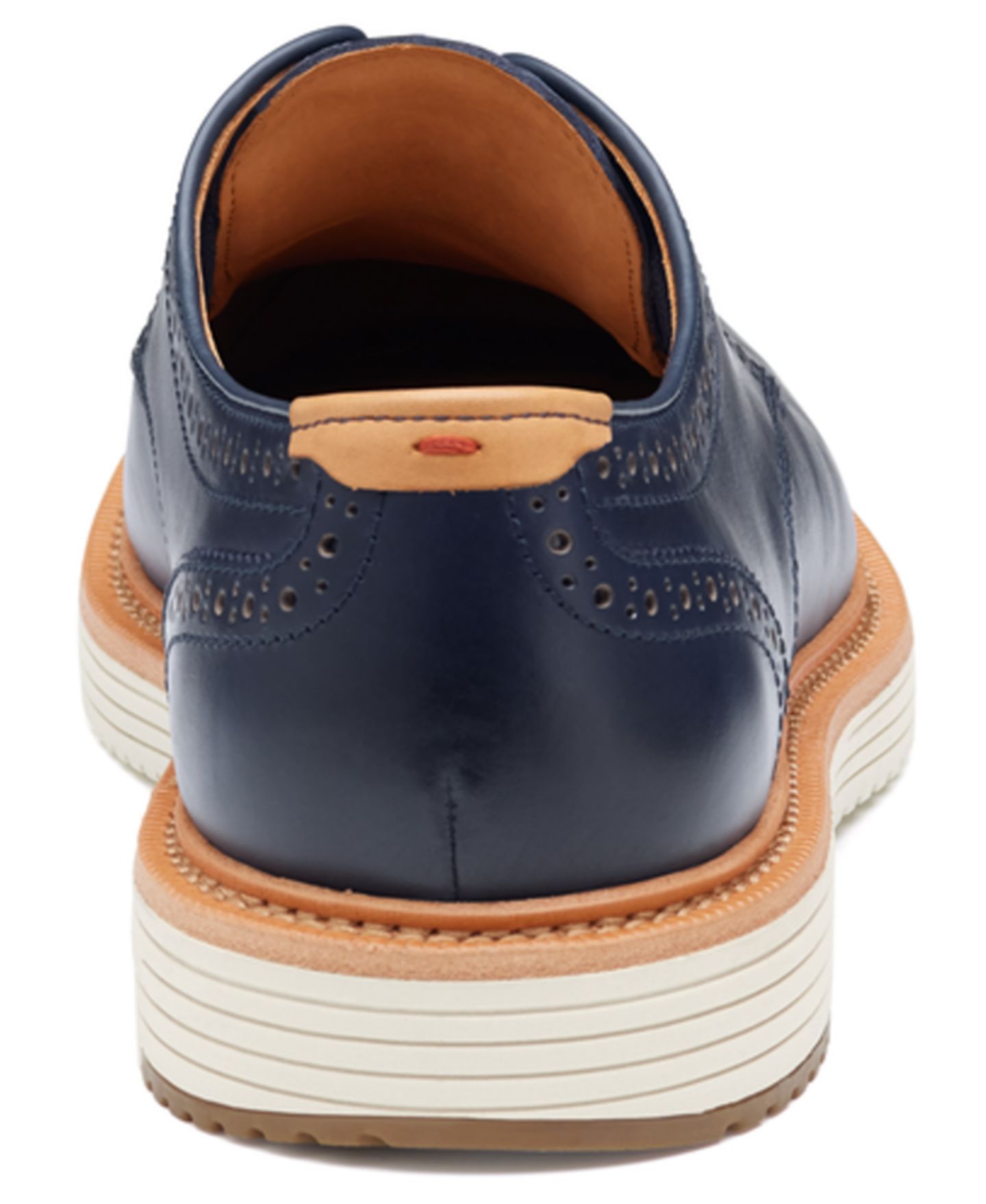 Мужские туфли Johnston & Murphy Lace-Up Leather Oxford, цвет: Тёмно-синий — фото 3
