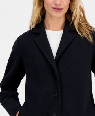 Women's Knit Notch-Collar Jacket