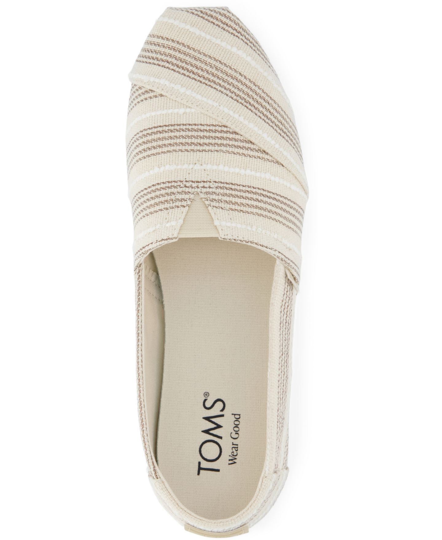 Женские балетки TOMS Aclass Slip-On Flats, цвет: Натуральный — фото 4