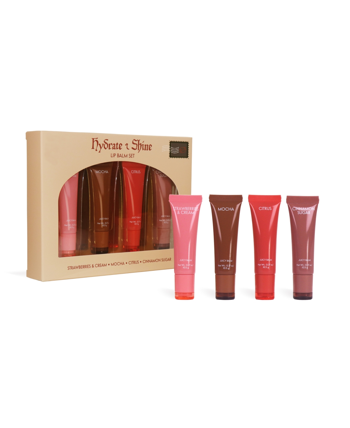 Created For Macy's 4-pc. Juicy Tubes Lip Balm Set,  In Transparent