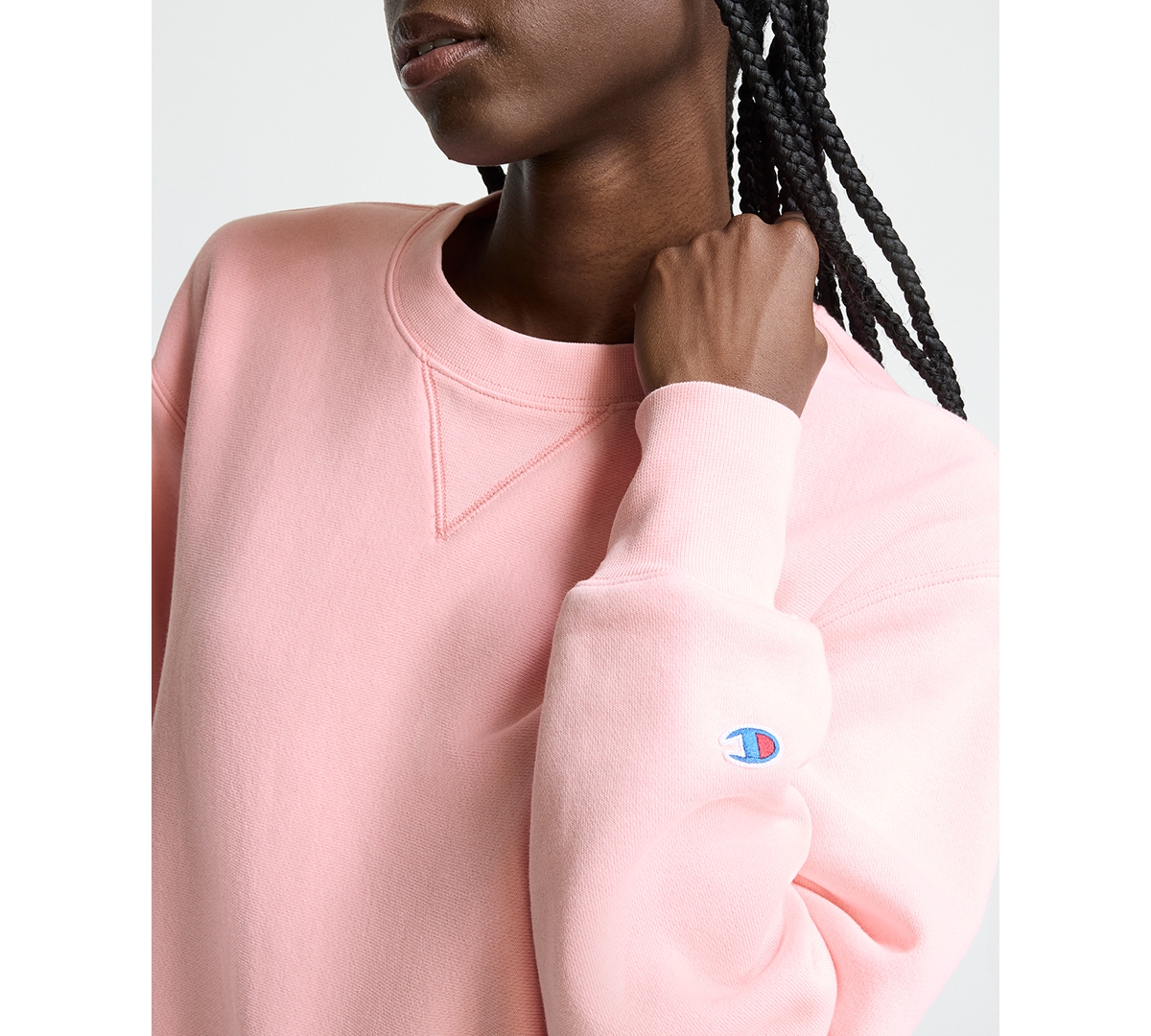 Champion Women's Essentials Reverse Weave Crewneck Loose Fit Sweatshirt