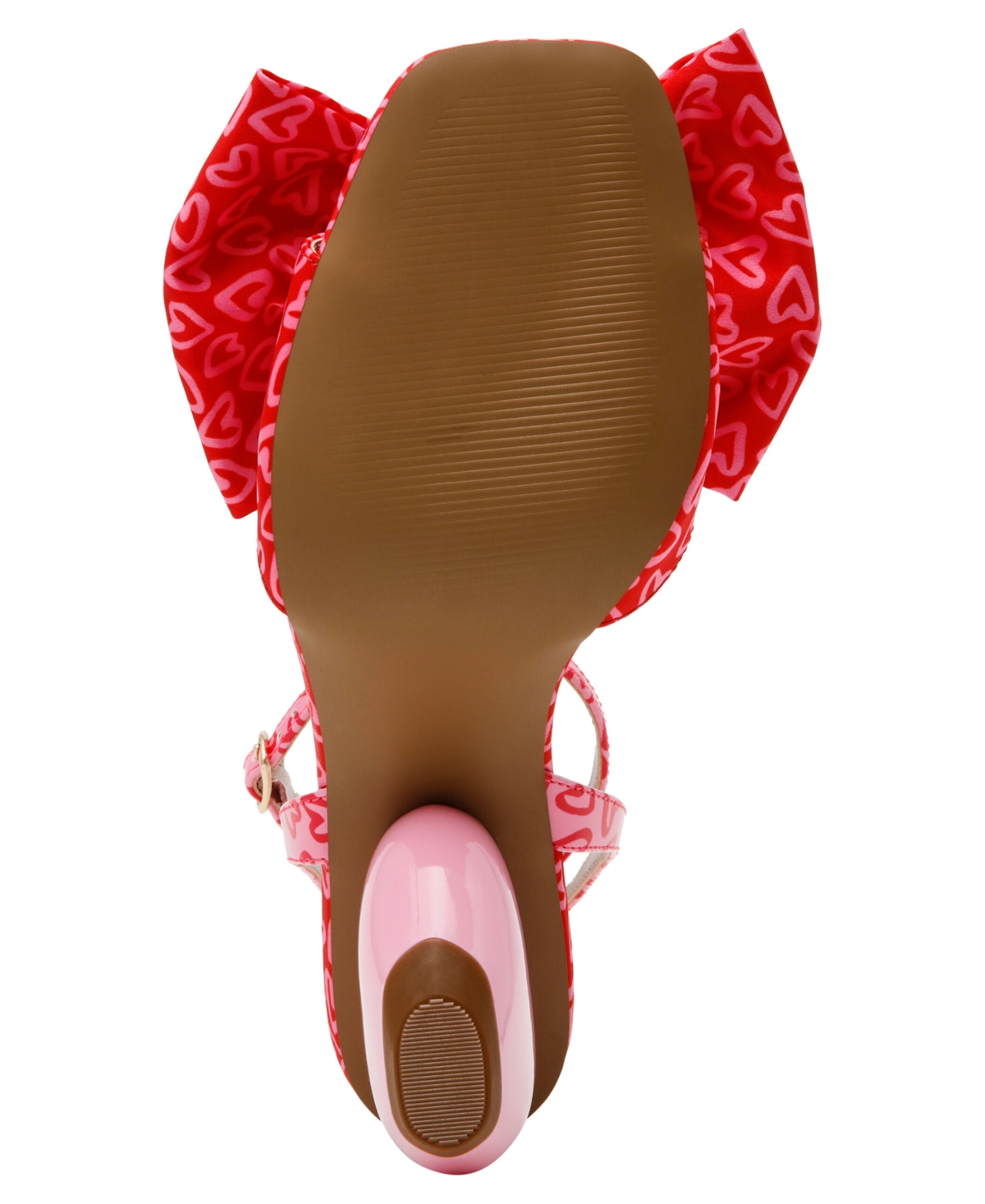 Betsey Johnson Women's Kendal Bow Novelty Heart-Heel Dress Sandals