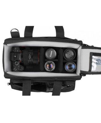 Semi-Rigid Lightweight Soft DSLR Camera Case with Quick-Zip Lid, Small, Black