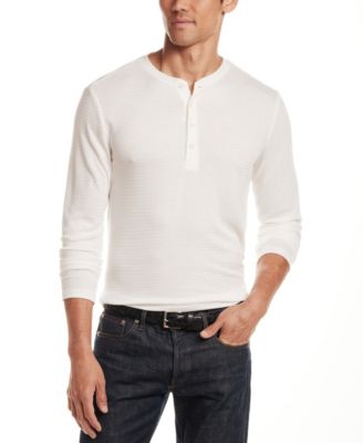 Men's Long-Sleeve Henley Neck T-Shirt