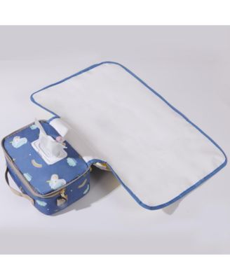 Portable Diaper Bag with Changing Pad, Waterproof Travel Baby Bag