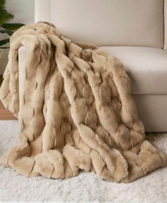 Vivienne Faux Fur Throw, 50" x 60"