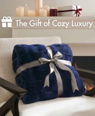 Vivienne Faux Fur Throw, 50" x 60"