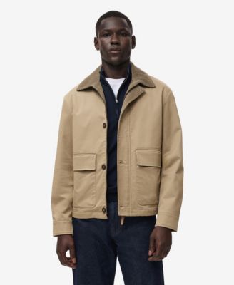 MANGO - Men's Corduroy Collar Water-Repellent Jacket