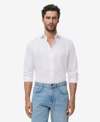 MANGO - Men's Slim-Fit Cotton Shirt