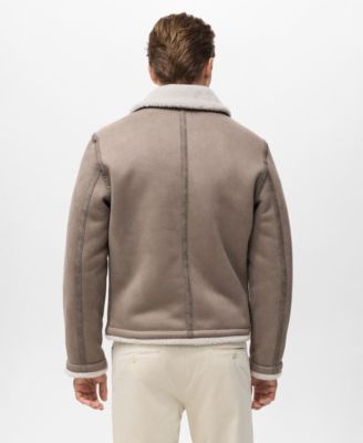 Men's Sheepskin Details Double Face Jacket