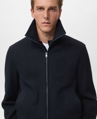 Men's Zip Textured Jacket