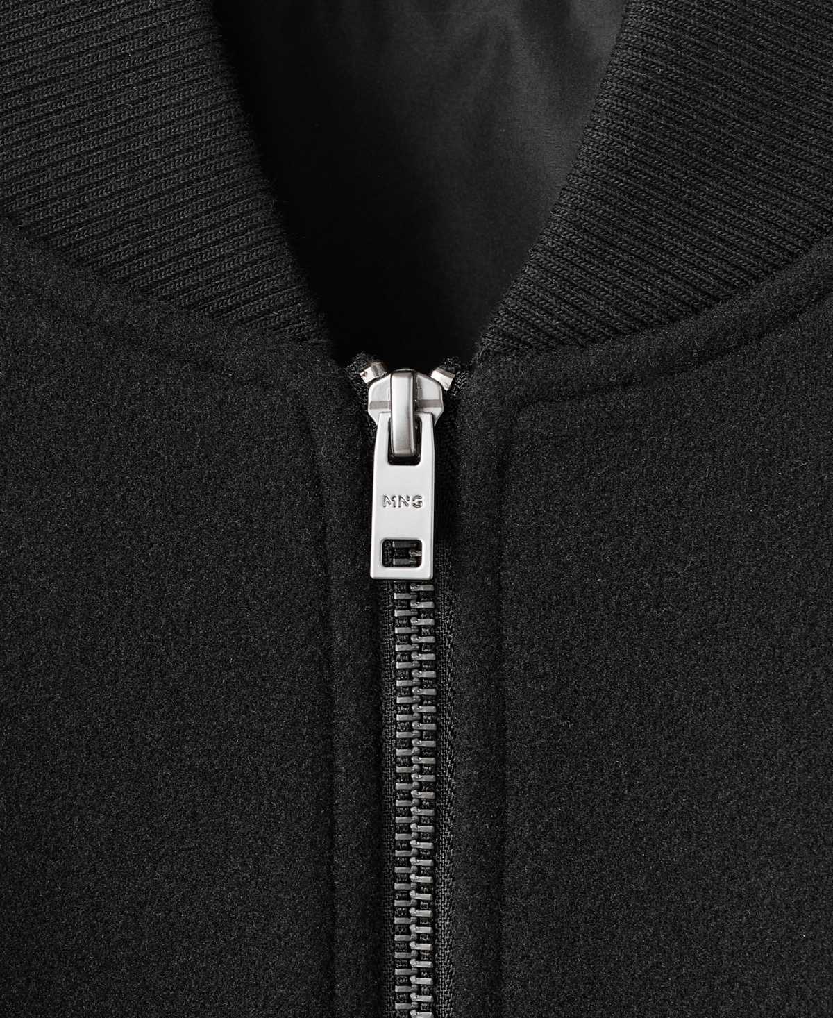 Mango Men's Bomber Zip Jacket