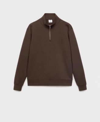 Men's Zipper Regular-Fit Cotton Sweatshirt