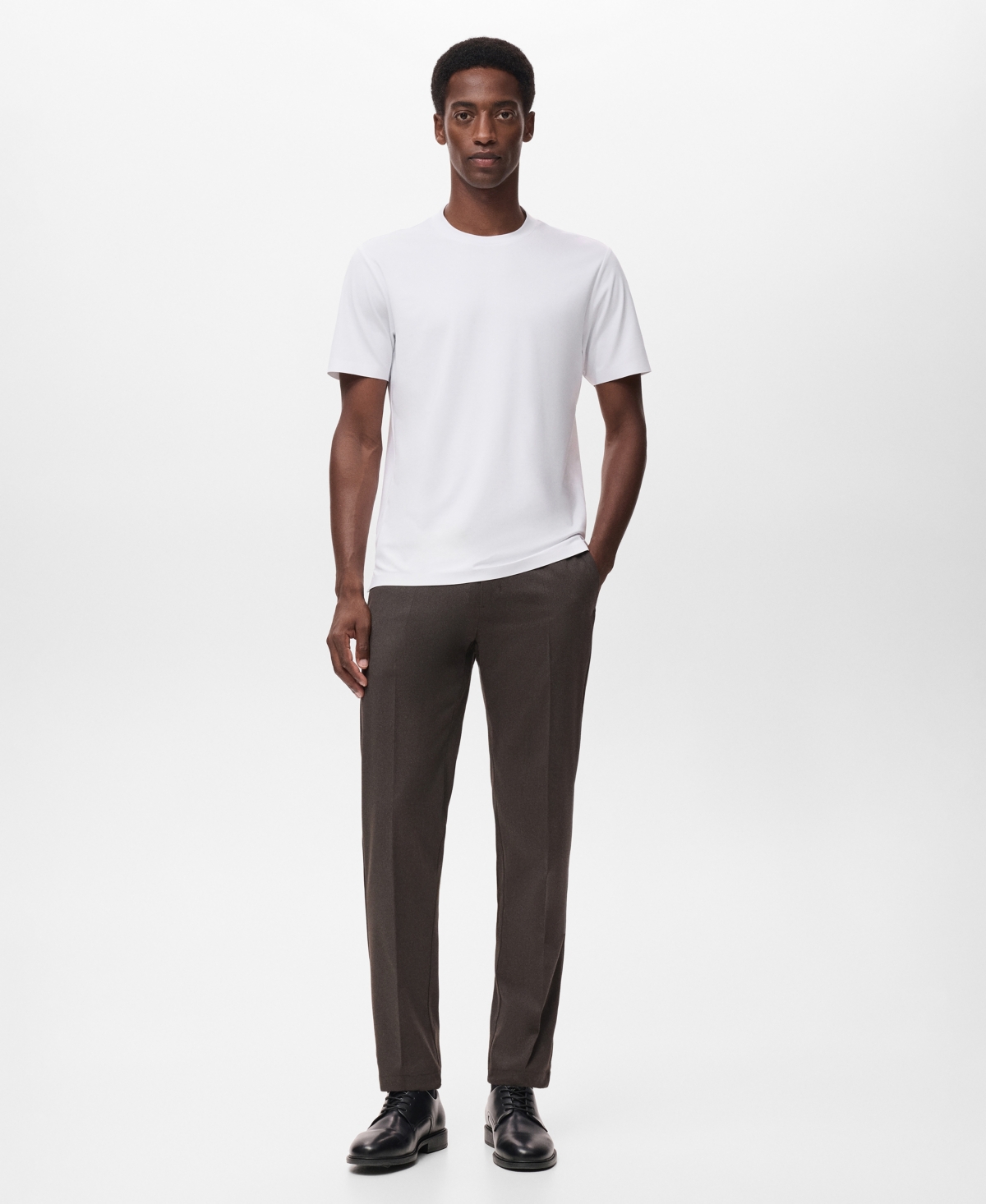 Mango Men's Coolmax Slim Fit T-shirt In White