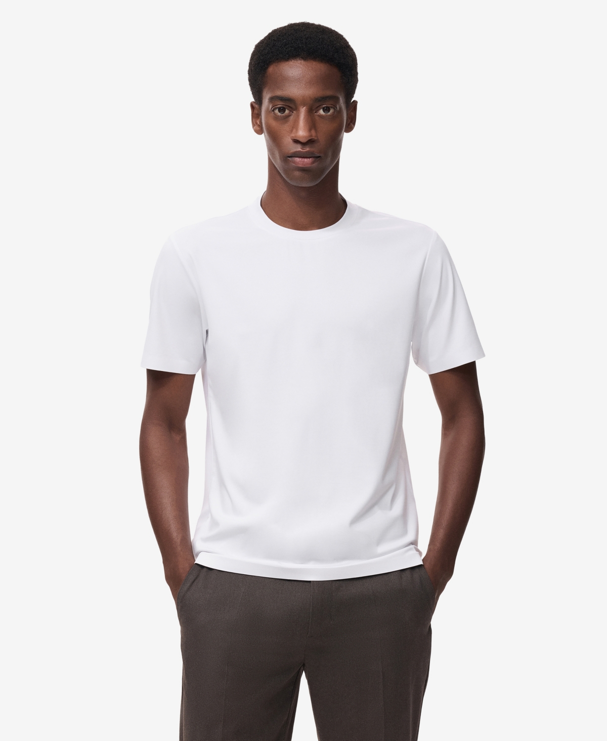 Mango Men's Coolmax Slim Fit T-shirt In White