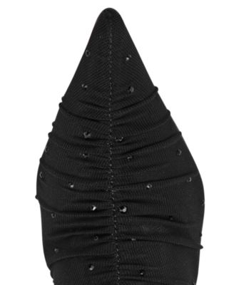 Women's Rashida Rhinestone Mesh Over-the-Knee Stiletto Dress Boots