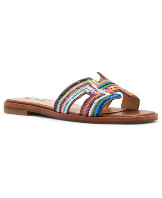 Steve Madden - Women's Hadyn-S Square-Toe Slide Sandals