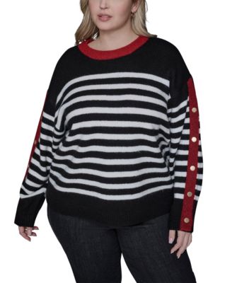 Women's Plus Size Crew Neck Pull-On Sweater