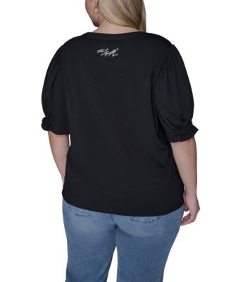Women's Plus Size Crew Neck Top